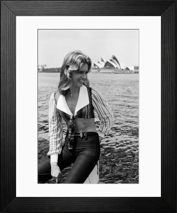 Framed Print : Actress Olivia Newton-John in Sydney, Australia. 3rd November 1973