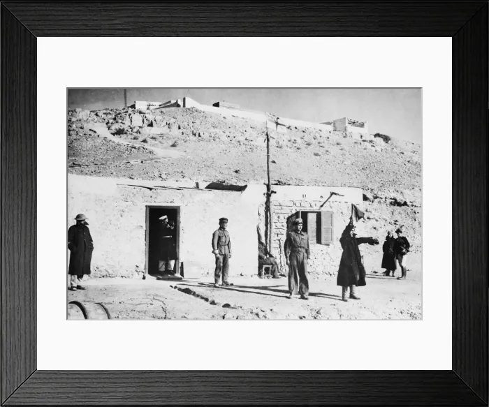 Framed Print : A building at Sollum used by the British as a signal station during Second World War Framed Print : A building at Sollum used by the British as a signal station during Second World War