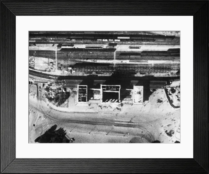 Framed Print : R. A. F raids on Genoa, reconnaissance reveals widespread damage Framed Print : R. A. F raids on Genoa, reconnaissance reveals widespread damage