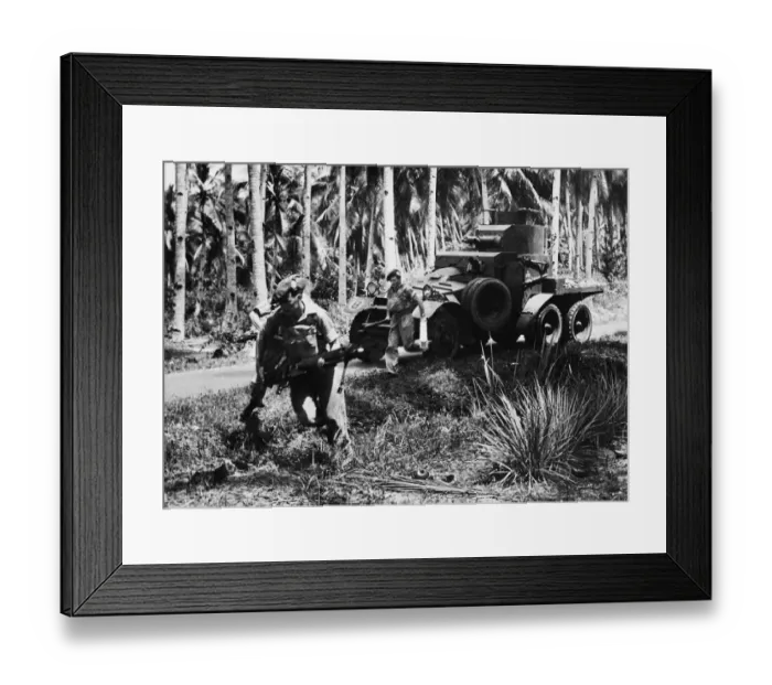 Framed Print : A section of Argyll and Sutherland Highlanders regiment in Malaya