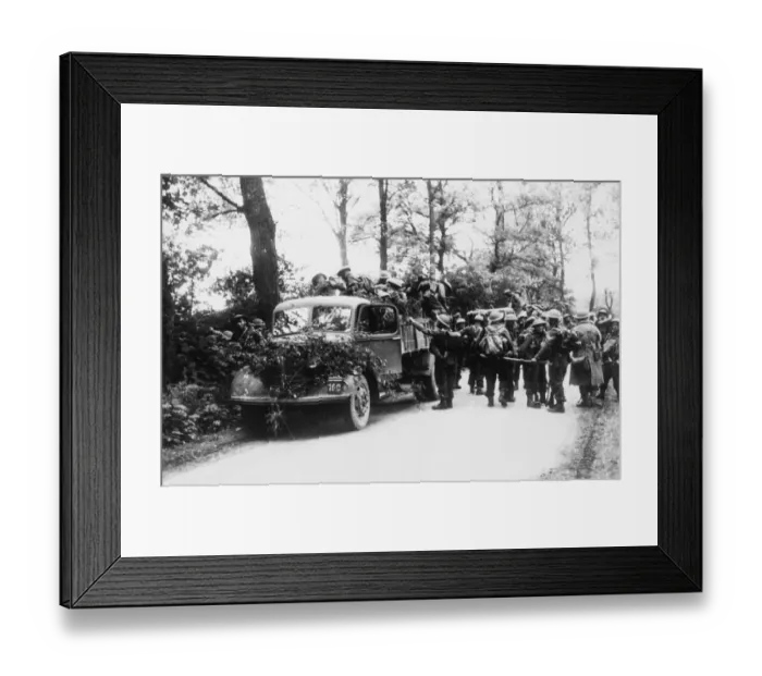 Framed Print : A British infantry regiment, cut off from he main body of the British Expeditionary Force Framed Print : A British infantry regiment, cut off from he main body of the British Expeditionary Force