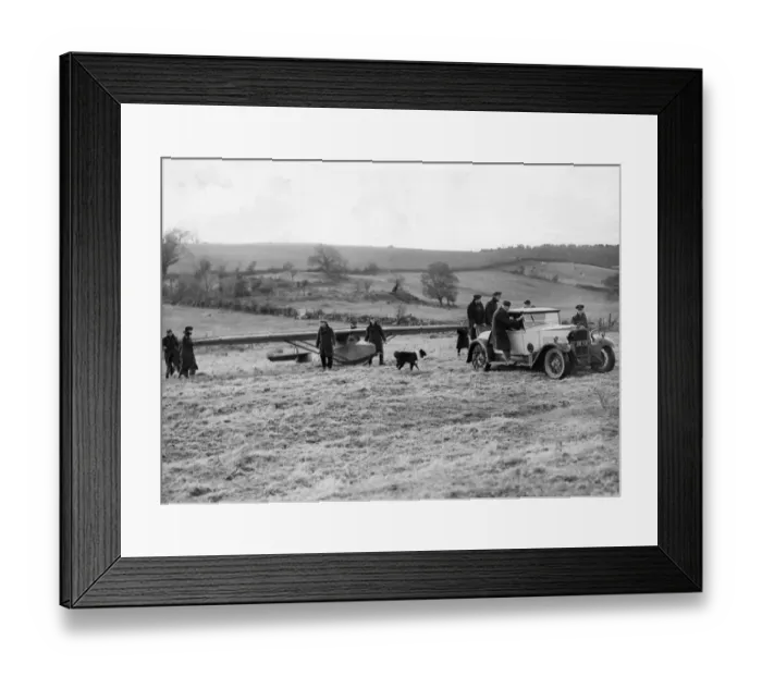 Framed Print : Cadets of the ATC with their recovery car towing a glider to the flying field Framed Print : Cadets of the ATC with their recovery car towing a glider to the flying field