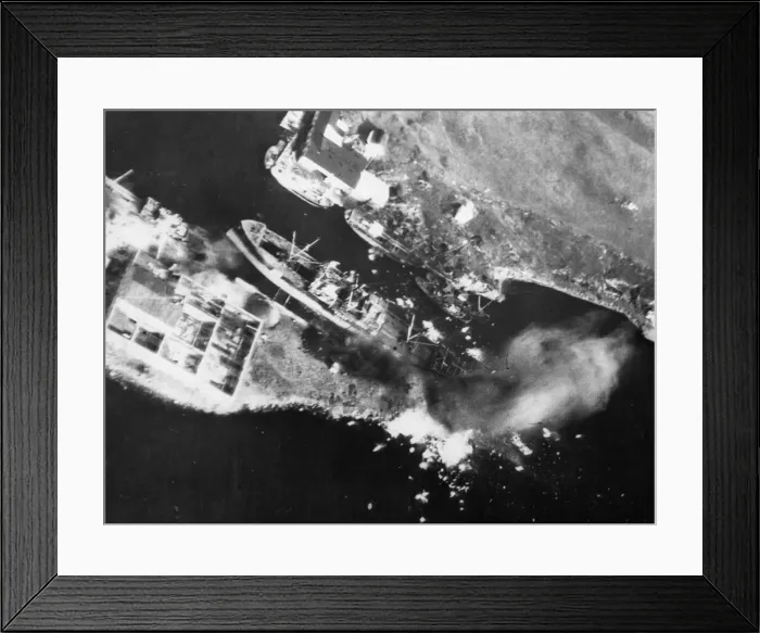 Framed Print : Recently the Fleet Air Arm of the British Royal Navy carried out offensive Framed Print : Recently the Fleet Air Arm of the British Royal Navy carried out offensive