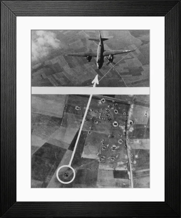 Framed Print : Early in February 1944, B-26 Marauder medium bombers of the ninth US Air Force received a Framed Print : Early in February 1944, B-26 Marauder medium bombers of the ninth US Air Force received a