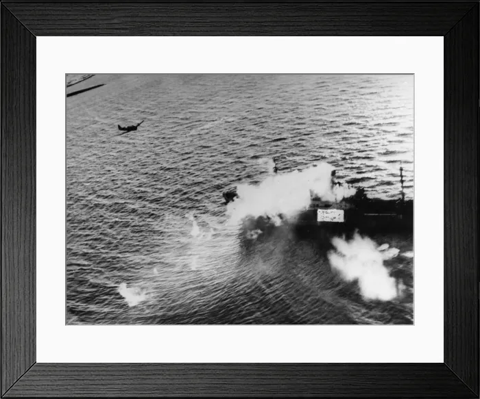 Framed Print : Royal navy Fleet Air Arm shatter enemy convoy. 27th November 1944 Framed Print : Royal navy Fleet Air Arm shatter enemy convoy. 27th November 1944