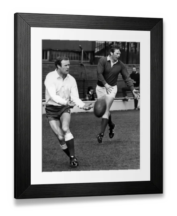 Framed Print : British Lions practice for their New Zealand Tour. British Lions practice at Twickenham
