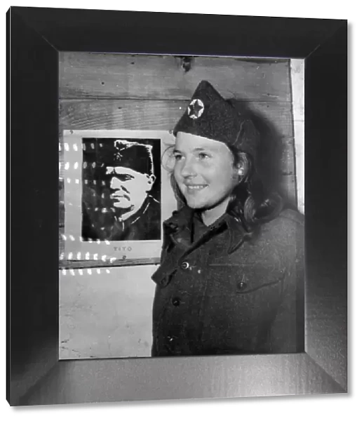 A twenty-year-old Yugoslav girl of Marshal Titos Yugoslav National Liberation Army