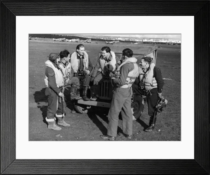 Framed Print : RAF gold coast spitfire squadron in Italy. Squadron Leader Derrick A. S Framed Print : RAF gold coast spitfire squadron in Italy. Squadron Leader Derrick A. S
