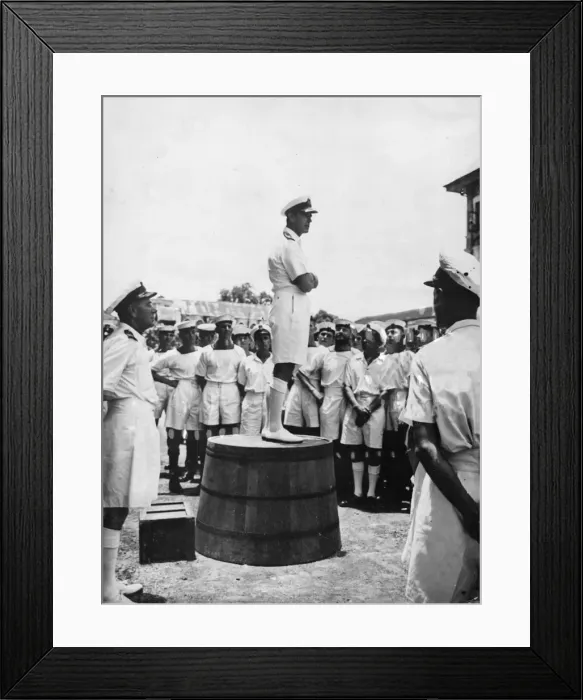 Framed Print : Visit of Admiral Lord Louis Mountbatten, Supreme Allied Commander, South East Asia Framed Print : Visit of Admiral Lord Louis Mountbatten, Supreme Allied Commander, South East Asia