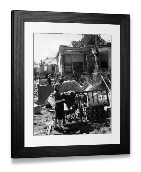 Framed Print : With blackened face is Miss Peggy Jewell, 26 year old Wren Framed Print : With blackened face is Miss Peggy Jewell, 26 year old Wren
