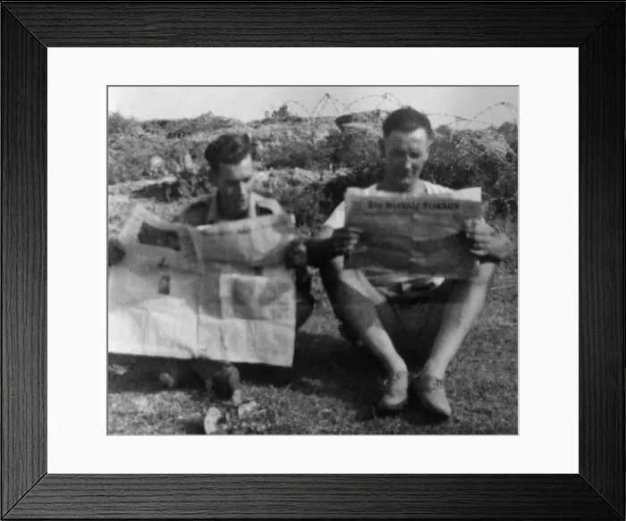 Framed Print : Lance Corporal C. G. Fowler and Company Quartermaster Sergeant Patey, of Reading
