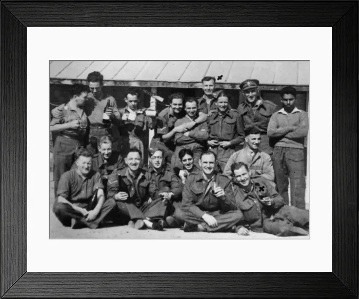 Framed Print : Edward Bakewell (extreme right, front row) of 8 Hart Street