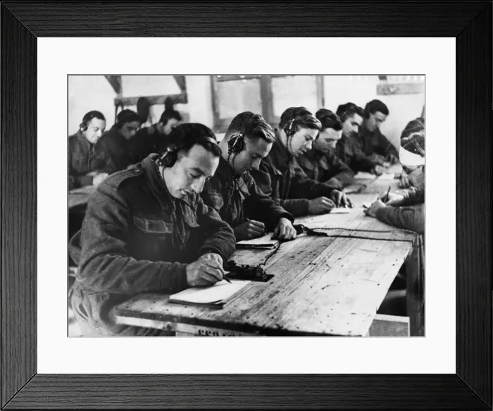 Framed Print : A number of Ant-Aircraft gunners who helped in the defence of britain during the Framed Print : A number of Ant-Aircraft gunners who helped in the defence of britain during the