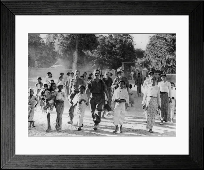 Framed Print : Deceived by rumour, the villagers of Chantha near Ye U, in central Burma