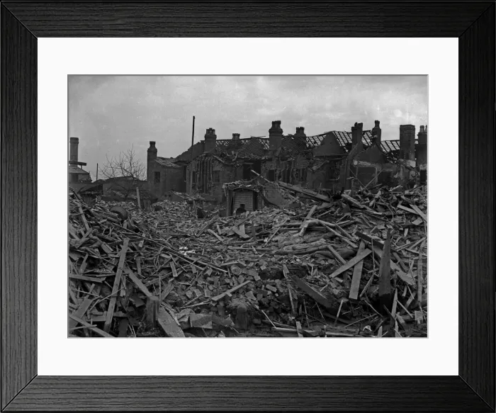 Framed Print : Housing destroyed in Moseley Road, Balsall Heath, Birmingham Framed Print : Housing destroyed in Moseley Road, Balsall Heath, Birmingham