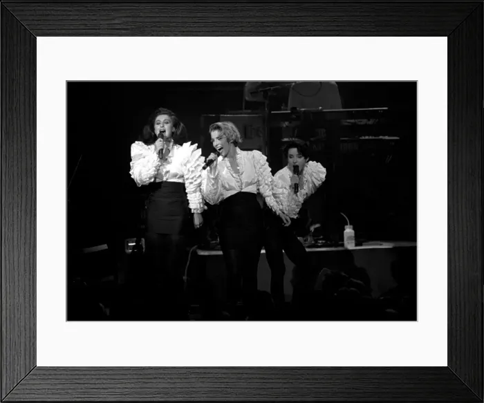 Framed Print : British girl group Bananarama Jacqui O Sullivan, Keren Woodward