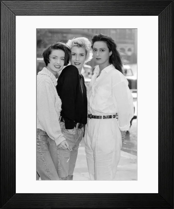 Framed Print : British girl group Bananarama - Keren Woodward, Sara Dallin and Jacqui O