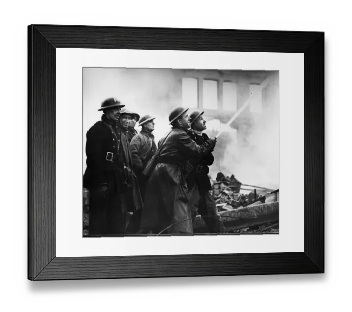 Framed Print : The Auxiliary Fire Service (AFS) was first formed in 1938 in Great Britain as part of Framed Print : The Auxiliary Fire Service (AFS) was first formed in 1938 in Great Britain as part of