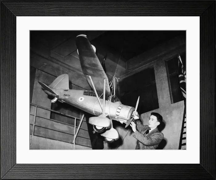 Framed Print : The first National Model Aircraft Exhibition at Dorland Hall, London Framed Print : The first National Model Aircraft Exhibition at Dorland Hall, London