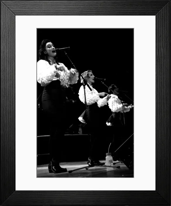 Framed Print : British girl group Bananarama Jacqui O Sullivan, Keren Woodward andSara Dallin in