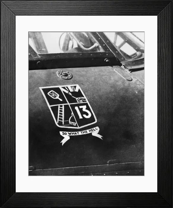 Framed Print : A New Zealand R. A. F. fighter pilot with his Hurricane during the Second World War Framed Print : A New Zealand R. A. F. fighter pilot with his Hurricane during the Second World War