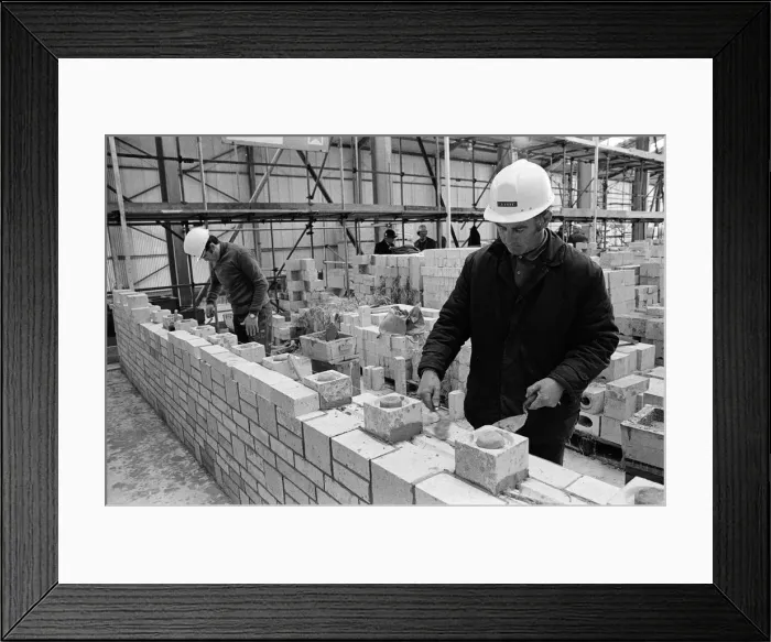 Framed Print : Progress at Redcar steel site, Teesside. 1974 Framed Print : Progress at Redcar steel site, Teesside. 1974