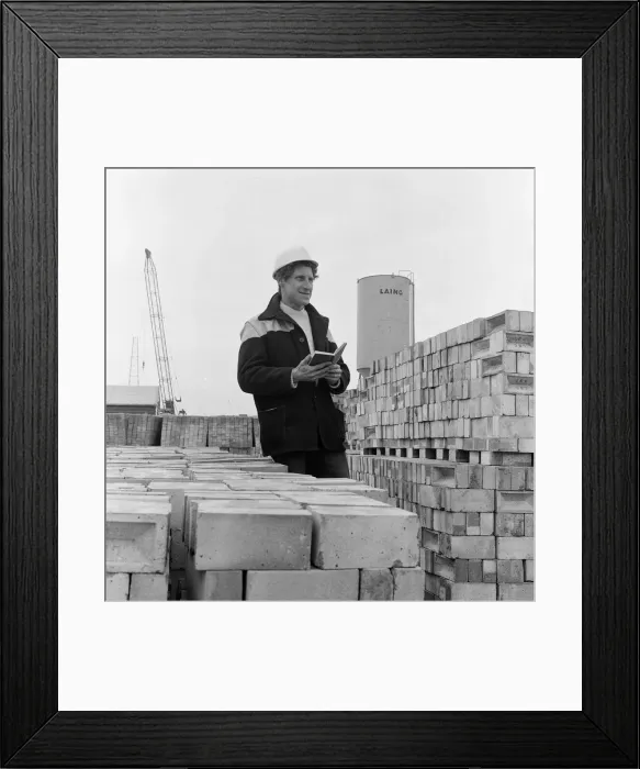 Framed Print : Progress at Redcar steel site, Teesside. 1974 Framed Print : Progress at Redcar steel site, Teesside. 1974