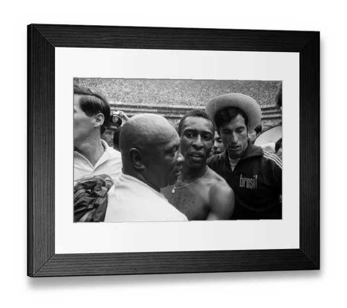 Framed Print : 1970 World Cup Final at the Azteca Stadium in Mexico. Brazil