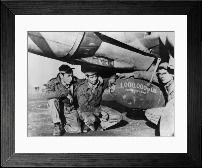 Framed Print : A veteran P-40 Warhawk fighter bomber Group under Major General Edwin J House Framed Print : A veteran P-40 Warhawk fighter bomber Group under Major General Edwin J House