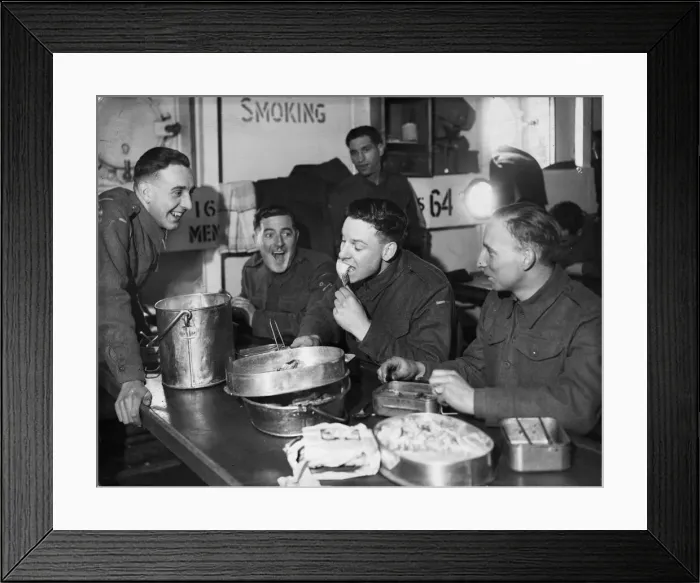 Framed Print : The officers mess. Picture taken 27th February 1944 Framed Print : The officers mess. Picture taken 27th February 1944