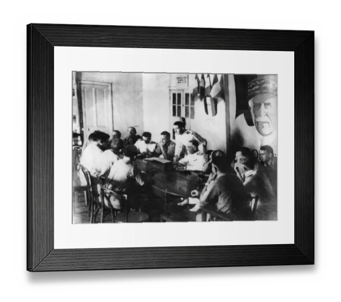 Framed Print : The surrender of Diego Suarez, at Madagascar, in the Indian Ocean