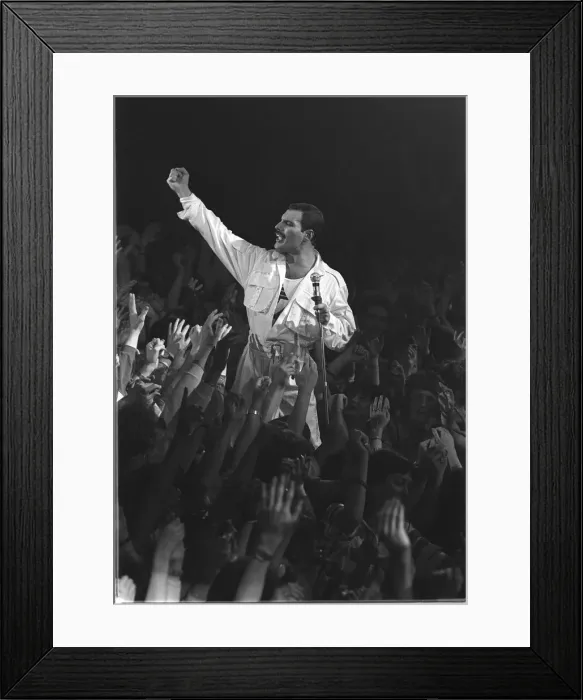 Framed Print : FREDDIE MERCURY DURING A QUEEN CONCERT - MAY 86