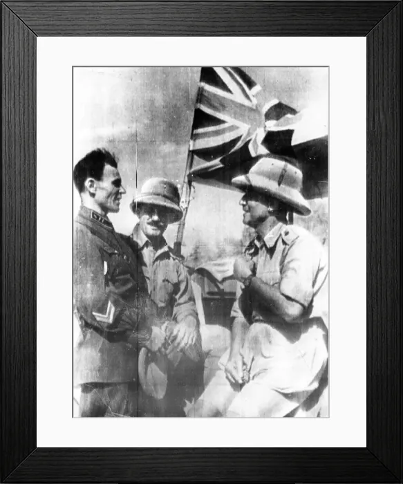 Framed Print : British and Soviet troops in Iran. circa September 1941