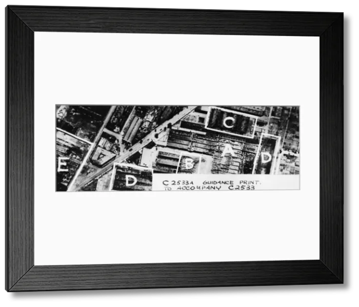 Framed Print : Damage inflicted by R. A. F. bomber command on the night of May 29th / May 30th when they Framed Print : Damage inflicted by R. A. F. bomber command on the night of May 29th / May 30th when they