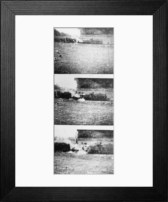 Framed Print : Polish pilot attacks train from low level in northern France. October 7th 1942 Framed Print : Polish pilot attacks train from low level in northern France. October 7th 1942