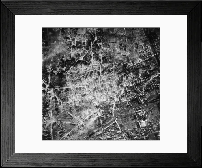 Framed Print : A reconnaissance photograph taken by the Tactical Reconnaissance Group of the 9th Air Framed Print : A reconnaissance photograph taken by the Tactical Reconnaissance Group of the 9th Air