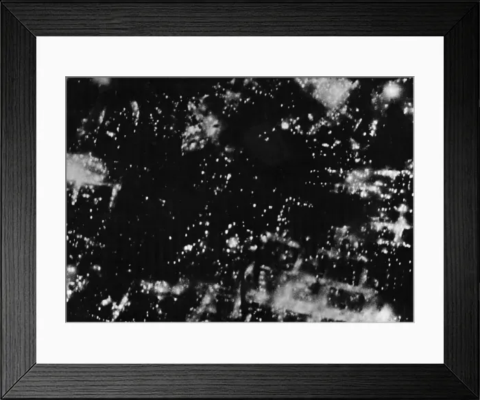 Framed Print : Night raid on Brunswick by Bomber Command. 14th October 1944 Brunswick with its Framed Print : Night raid on Brunswick by Bomber Command. 14th October 1944 Brunswick with its