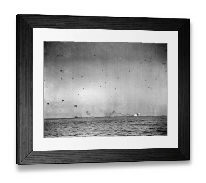 Framed Print : A general view of part of a Malta relief convoy and escort Framed Print : A general view of part of a Malta relief convoy and escort