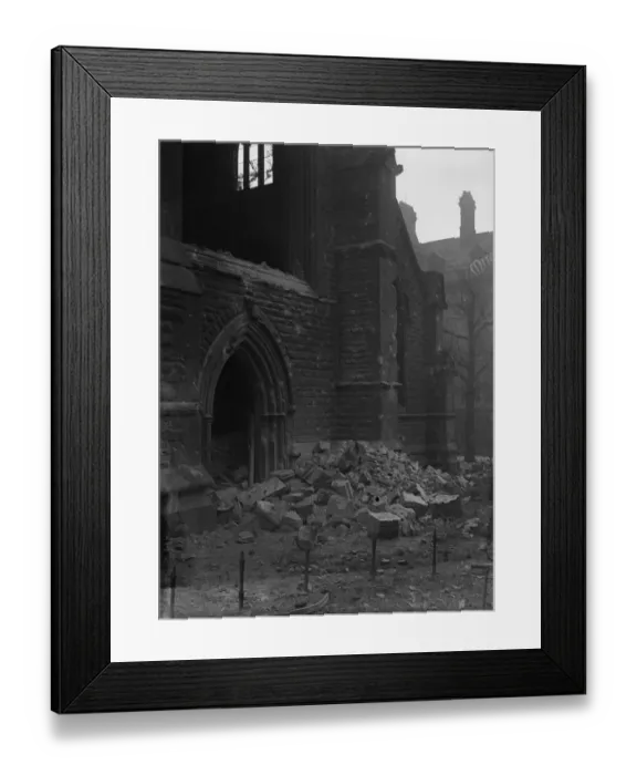 Framed Print : The west door of St Martins Church in the Bull Ring Framed Print : The west door of St Martins Church in the Bull Ring