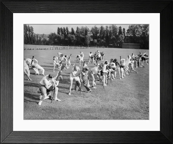 Framed Print : Members of the L. D. V. seen here completing a course of intensive training to prepare them Framed Print : Members of the L. D. V. seen here completing a course of intensive training to prepare them