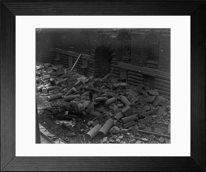 Framed Print : The remains of the Central Gas Offices, Edmund Street, Birmingham