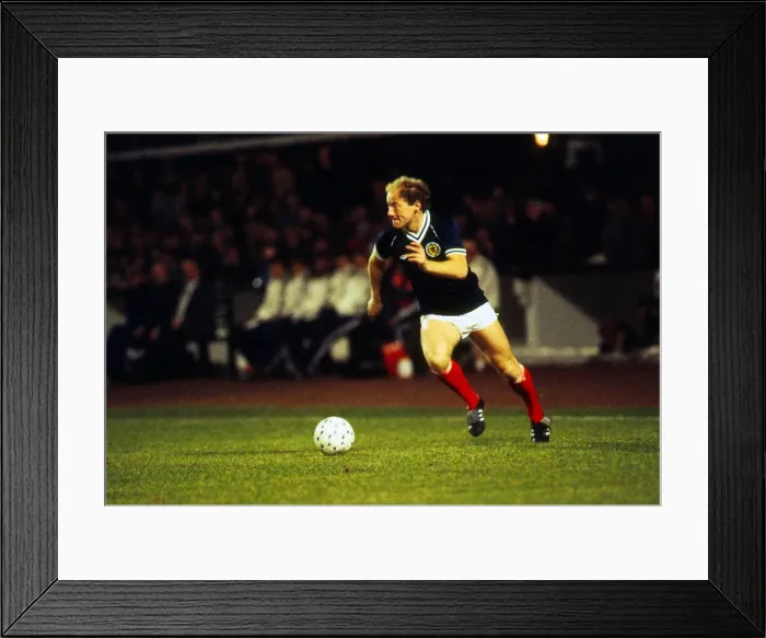 Framed Print : Alan Brazil in action for Scotland March 1982 Framed Print : Alan Brazil in action for Scotland March 1982