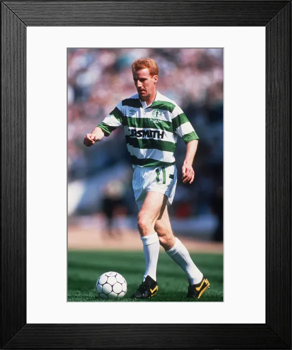 Framed Print : Tommy Burns running with ball January 1990
