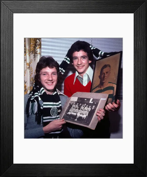 Framed Print : Paul McStay and brother Willie as teenagers circa 1980