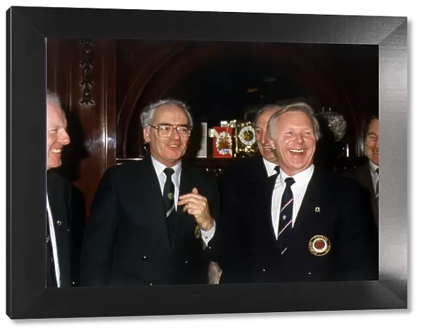 Jack McGinn shares a joke with David Holmes January 1986