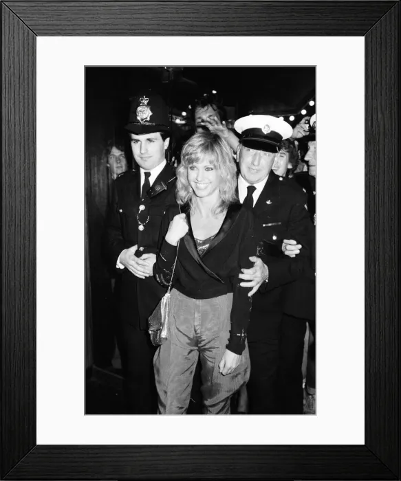 Framed Print : The premiere of Xanadu, London. Star of the film, Olivia Newton John Framed Print : The premiere of Xanadu, London. Star of the film, Olivia Newton John