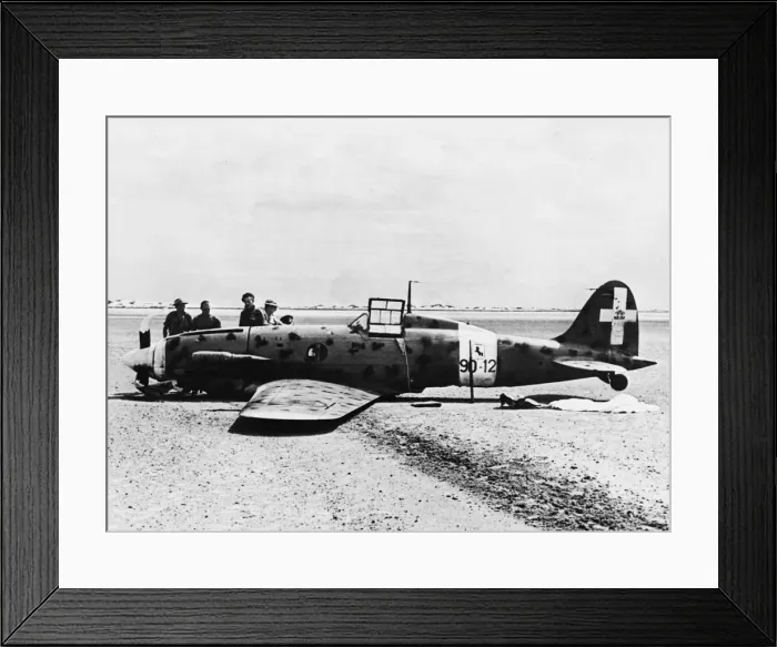 Framed Print : South African brigade shot down this Macchi 202 fighter Framed Print : South African brigade shot down this Macchi 202 fighter
