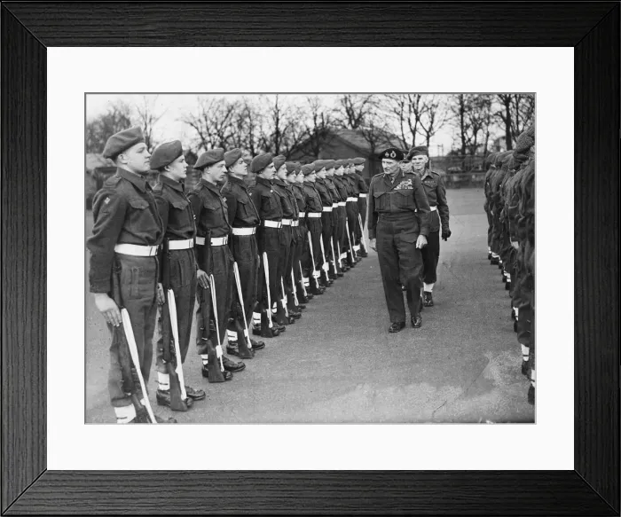 Framed Print : The Chief of the Imperial General Staff Field Marshal Lord Montgomery inspecting a guard Framed Print : The Chief of the Imperial General Staff Field Marshal Lord Montgomery inspecting a guard