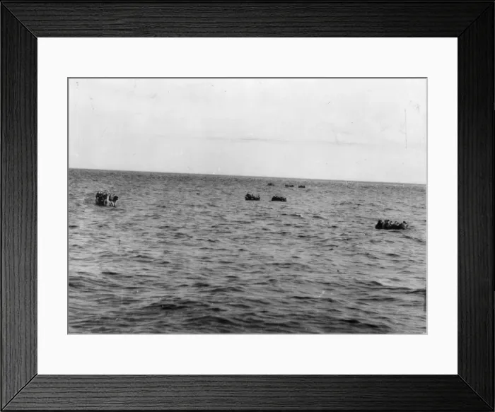 Framed Print : Picture shows Italian survivors of the Battle of Matapan Framed Print : Picture shows Italian survivors of the Battle of Matapan