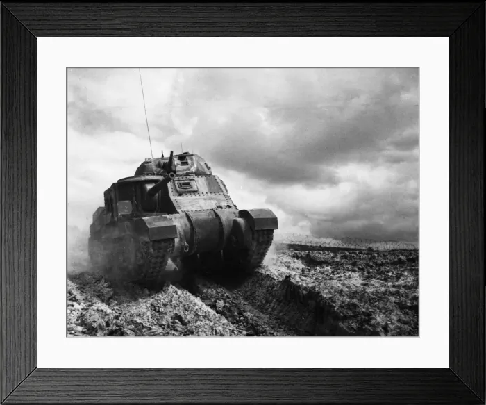 Framed Print : American General Grant tank exercise in England. 17th June 1942 Framed Print : American General Grant tank exercise in England. 17th June 1942